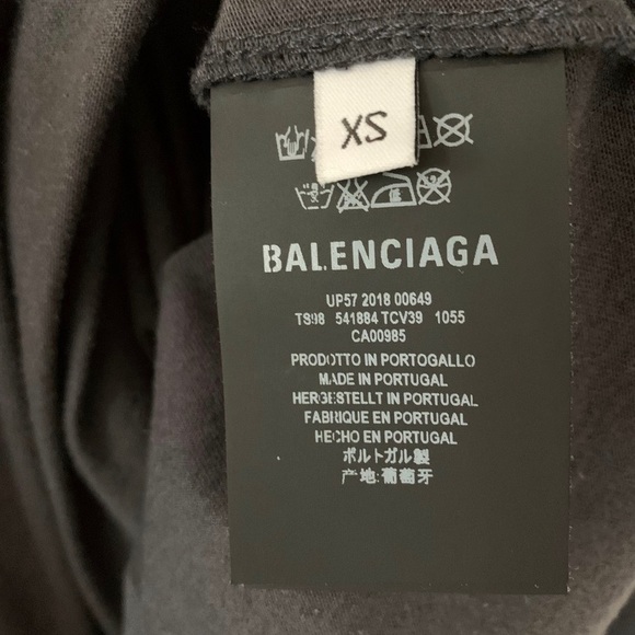 Balenciaga FW18 LGBTQ Flags Hybrid Sweat T-Shirt XS (Oversize Fit) - Picture 5 of 5